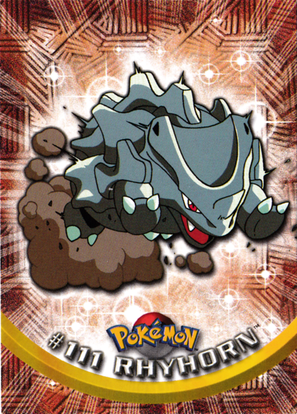 Rhyhorn Foil (111) [Topps TV Animation Edition Series 2]