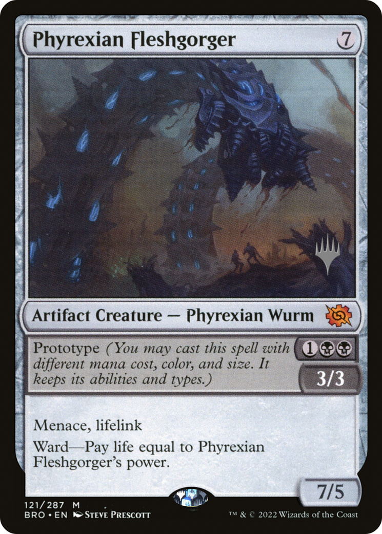 Phyrexian Fleshgorger (PPBRO-121P) - The Brothers' War Promos