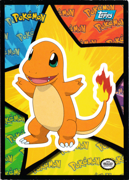 Charmander Sticker (S2) [Topps Pokemon the First Movie (First Print)]