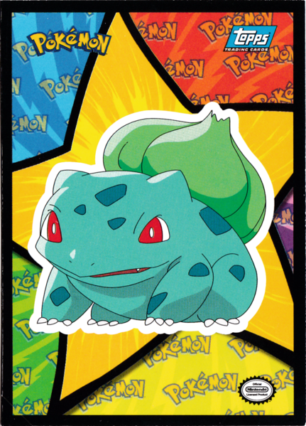 Bulbasaur Sticker (S6) [Topps Pokemon the First Movie (First Print)]