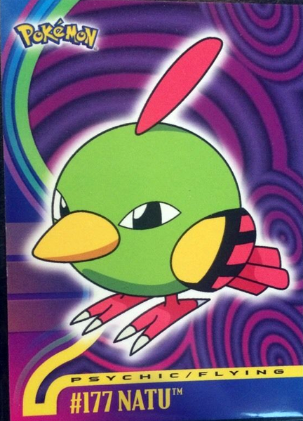 Natu (177) [Topps Pokemon Johto Series 1]