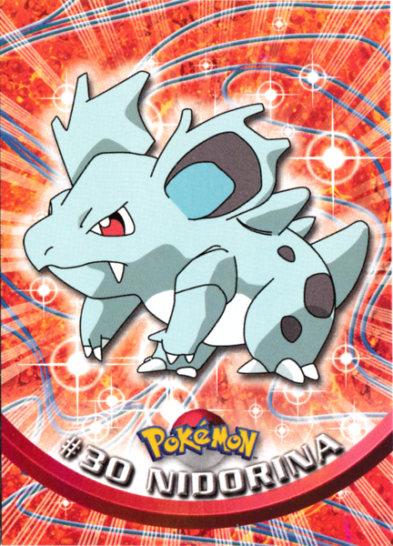 Nidorina Foil (54) [Topps TV Animation Edition Series 1 (First Print)]