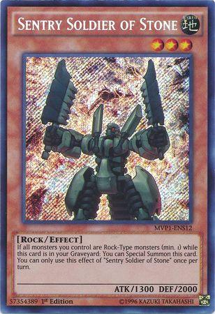 Sentry Soldier of Stone [MVP1-ENS12] Secret Rare - Josh's Cards