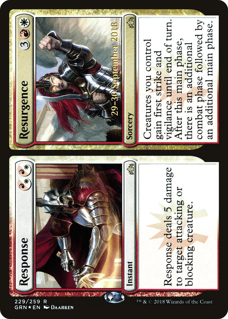 Response // Resurgence (PRE-229S) - Guilds of Ravnica Promos Foil