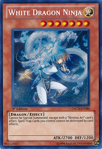 White Dragon Ninja [ORCS-EN084] Secret Rare - Josh's Cards