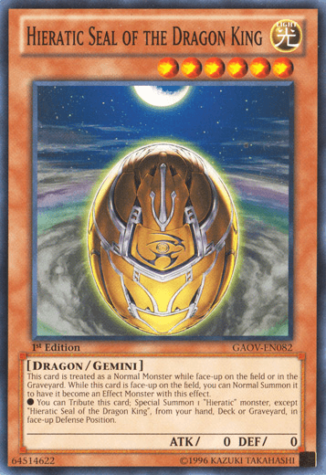 Hieratic Seal of the Dragon King [GAOV-EN082] Common - Josh's Cards