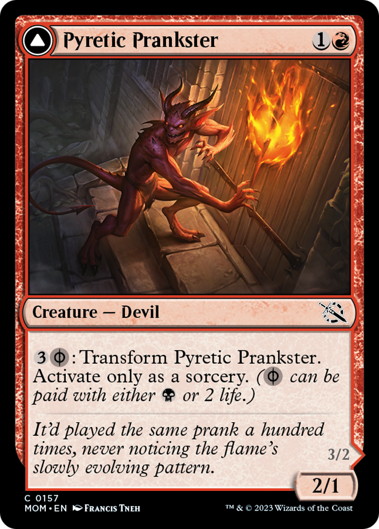 Pyretic Prankster // Glistening Goremonger (MOM-157) - March of the Machine