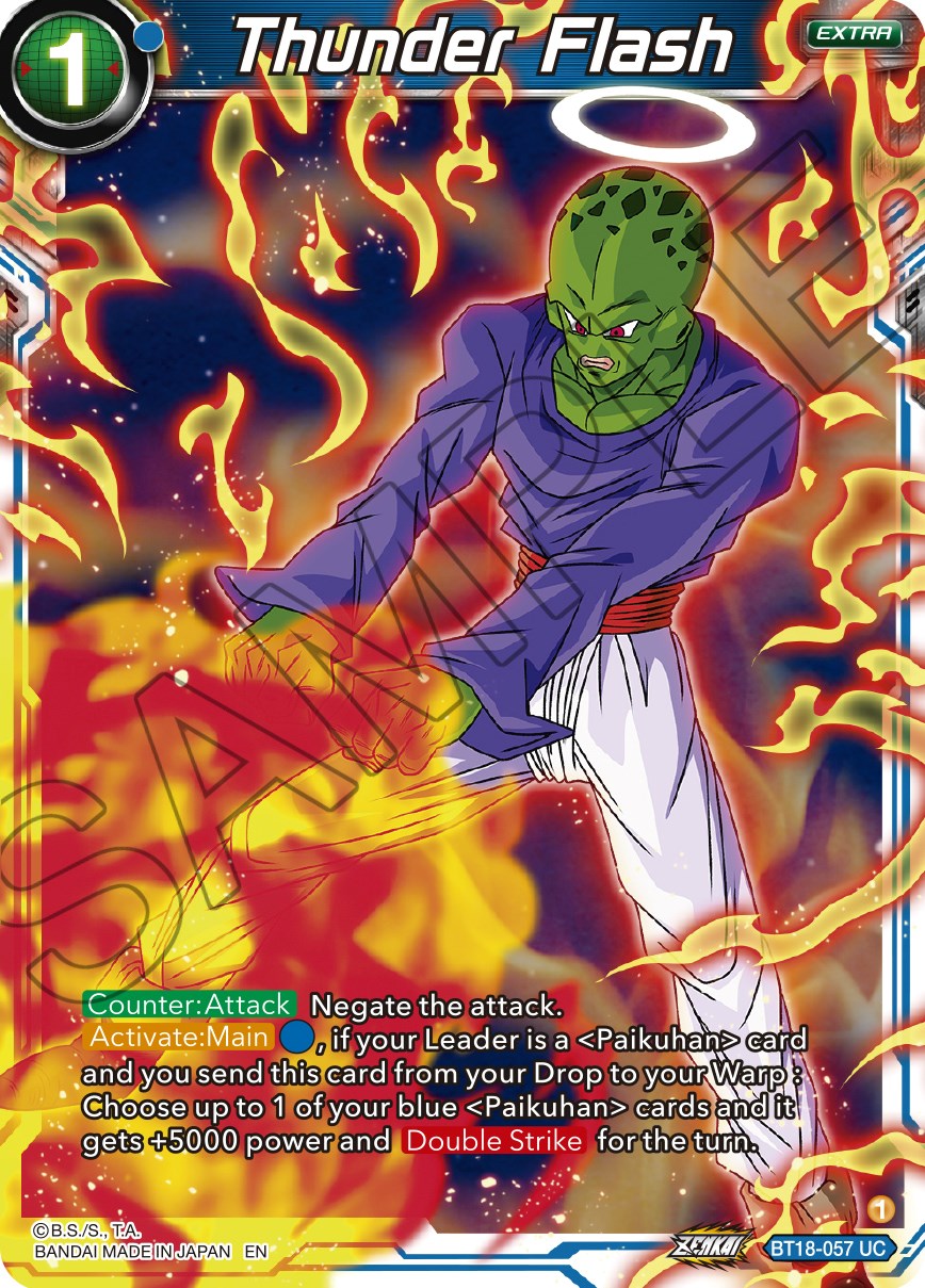 Thunder Flash (BT18-057) [Dawn of the Z-Legends] Parallel Foil