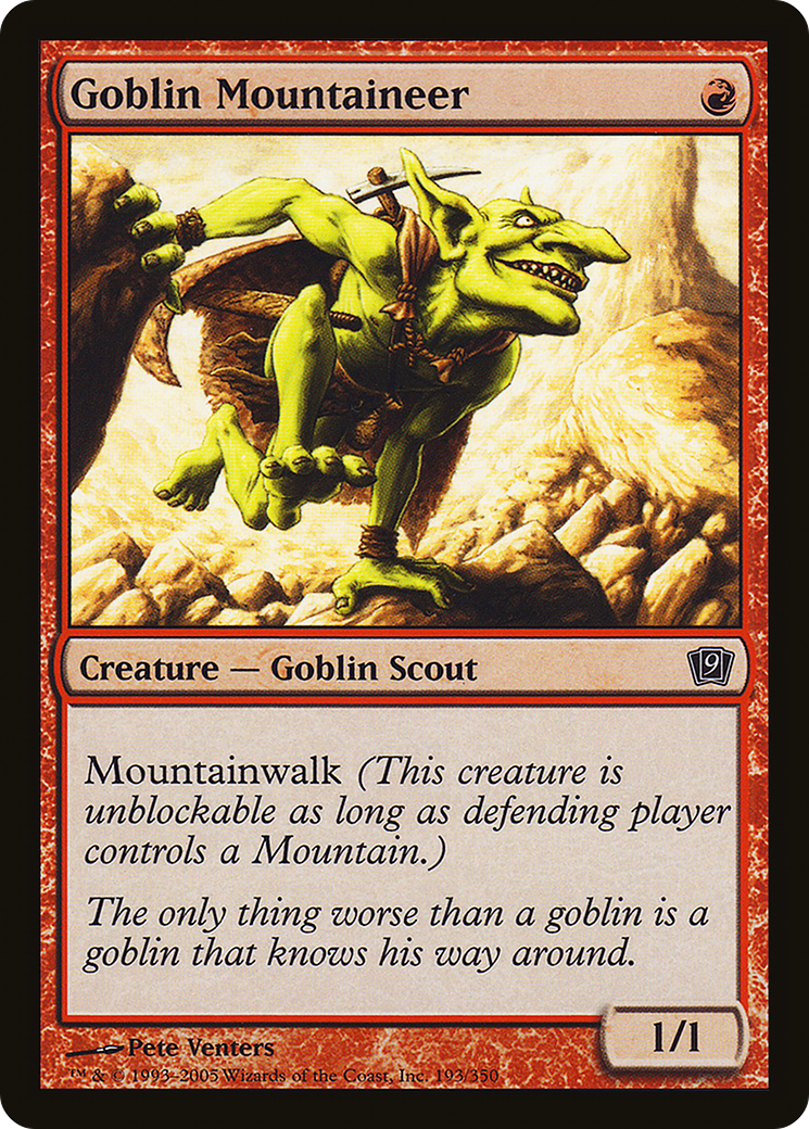 Goblin Mountaineer [Ninth Edition] Foil