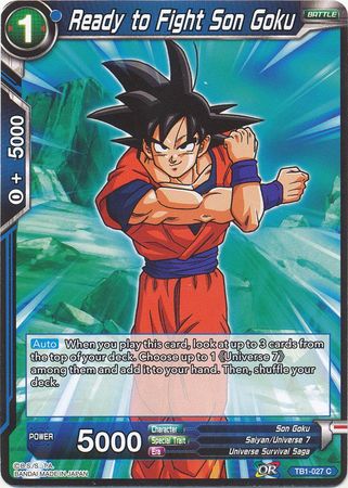 Ready to Fight Son Goku (TB1-027) [The Tournament of Power] Parallel Foil