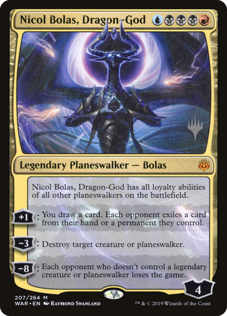 Nicol Bolas, Dragon-God (PPM20-207P) - War of the Spark Promos