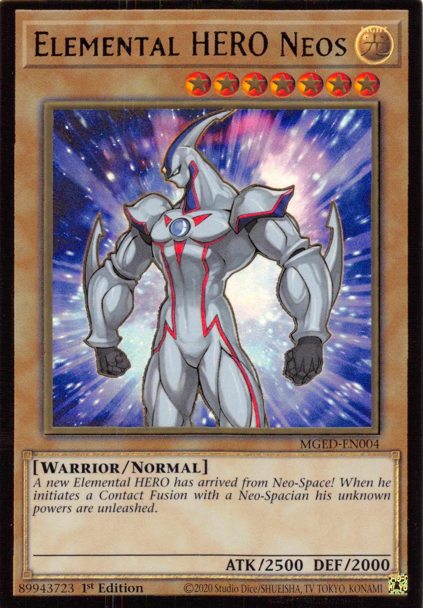 Elemental HERO Neos [MGED-EN004] Gold Rare - Josh's Cards