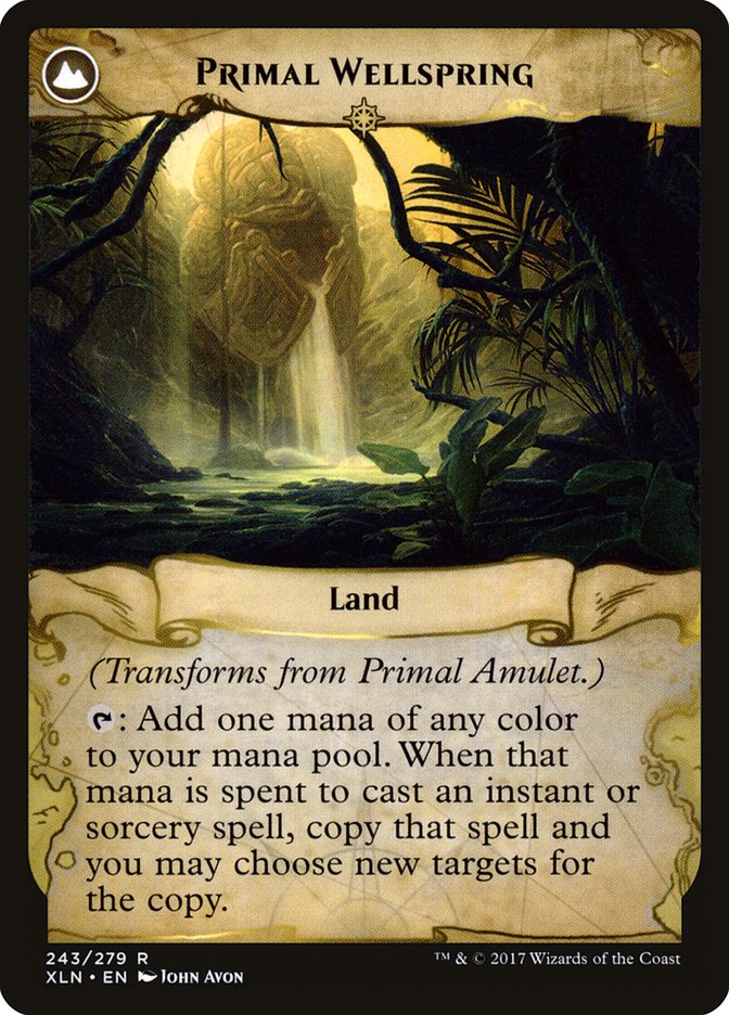 Primal Amulet // Primal Wellspring (XLN-243) - Ixalan: (compasslanddfc) Foil