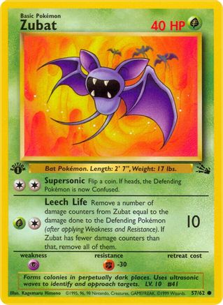 Zubat [57] (Fossil) 1st Edition