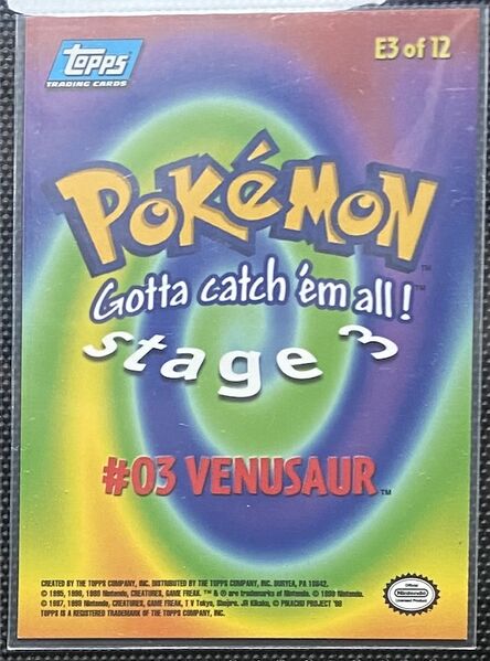 Venusaur (E3) [Topps Pokemon the First Movie (Second Print)]