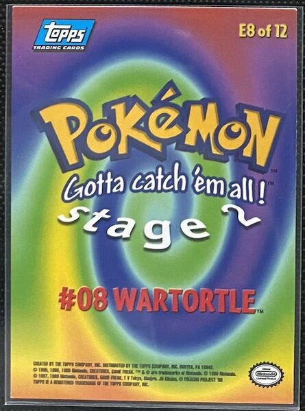 Wartortle Foil (E8) [Topps Pokemon The First Movie (First Print)]