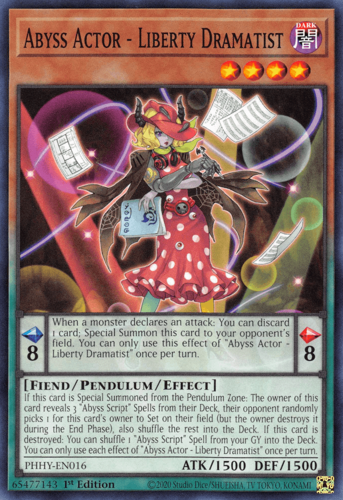 Abyss Actor - Liberty Dramatist [PHHY-EN016] Common - Josh's Cards