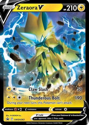 Zeraora V [SWSH263] (SWSH Black Star Promos) Holofoil