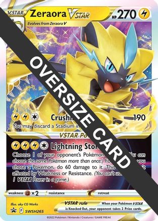 Zeraora VSTAR SWSH265 - Jumbo Cards Holofoil