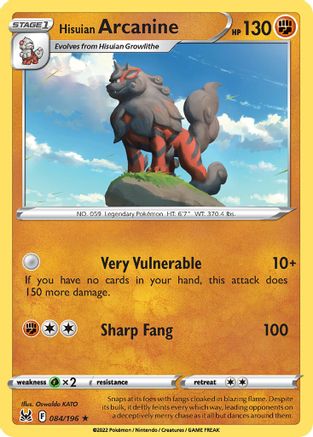 Hisuian Arcanine - 084/196 [84] (Deck Exclusives)