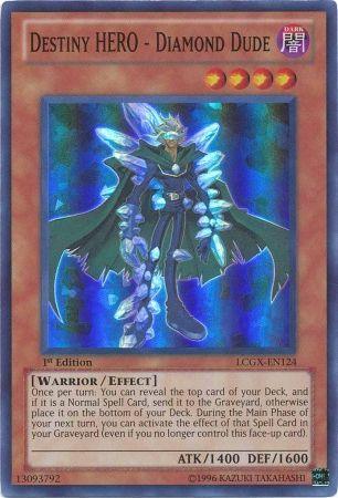 Destiny HERO - Diamond Dude [LCGX-EN124] Super Rare - Josh's Cards