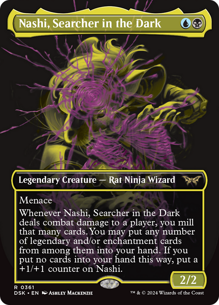 Nashi, Searcher in the Dark (DSK-361) - Duskmourn: House of Horror (Borderless)