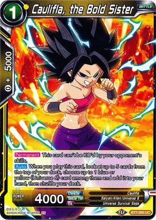 Caulifla, the Bold Sister (BT7-085) [Assault of the Saiyans] Parallel Foil