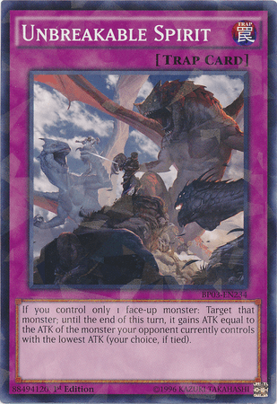 Unbreakable Spirit [BP03-EN234] Shatterfoil Rare - Josh's Cards