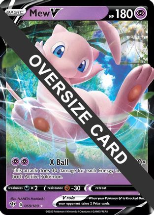 Mew V 069/189 - Jumbo Cards Holofoil