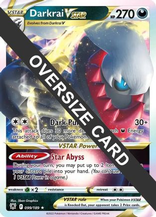 Darkrai VSTAR - 099/189 [99] (Jumbo Cards) Holofoil