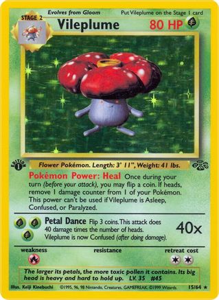 Vileplume 015/64 - Jungle 1st Edition Holofoil