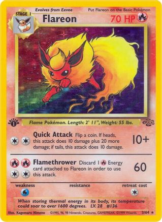 Flareon 003/64 - Jungle Unlimited Holofoil