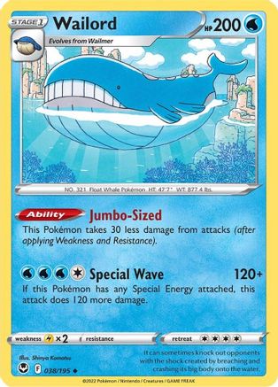 Wailord [38] (Silver Tempest)