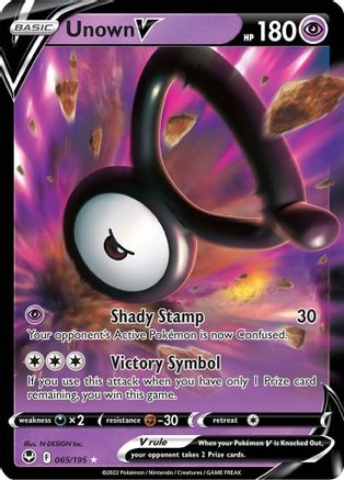 Unown V 065/195 - SWSH12 Silver Tempest Holofoil