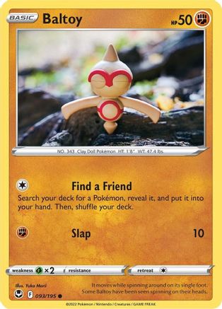 Baltoy 093/195 - SWSH12 Silver Tempest