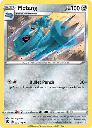 Metang 118/195 - SWSH12 Silver Tempest