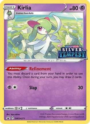 Kirlia - SWSH271 (Prerelease) [STAFF] [SWSH271] (SWSH: Sword & Shield Promo Cards) Holofoil