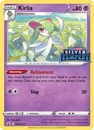 Kirlia (Prerelease) [STAFF] SWSH271 - SWSH Sword & Shield Promo Cards Holofoil