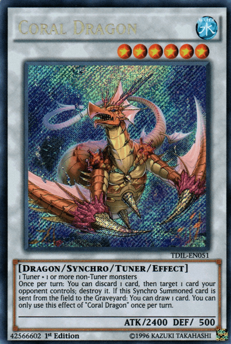 Coral Dragon [TDIL-EN051] Secret Rare - Josh's Cards