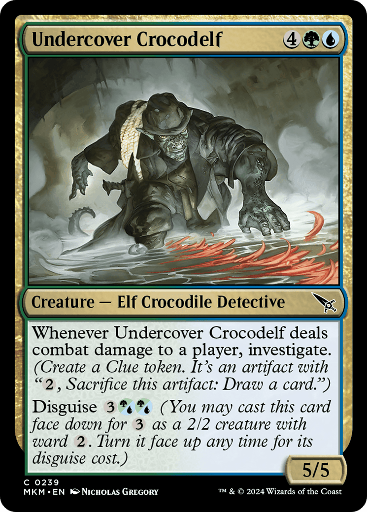 Undercover Crocodelf (White) [Murders at Karlov Manor] - Josh's Cards