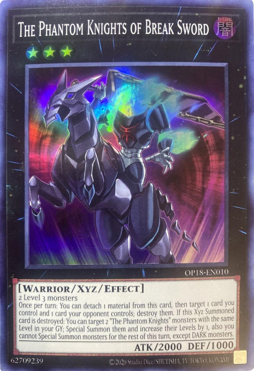 The Phantom Knights of Break Sword [OP18-EN010] Super Rare - Josh's Cards