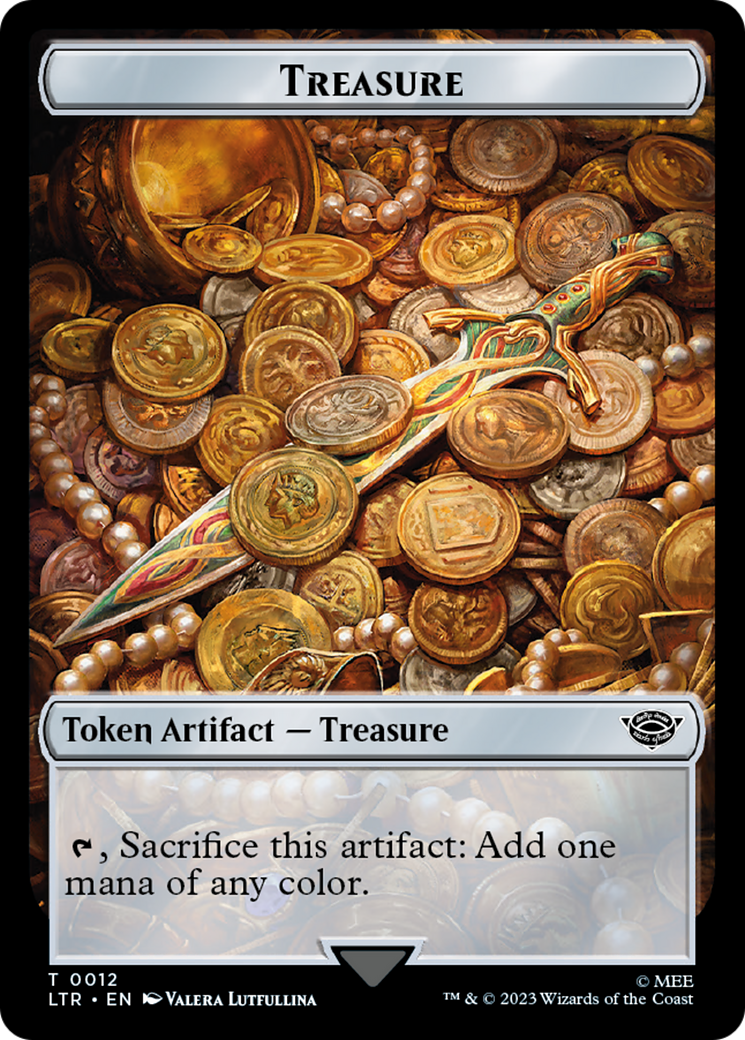 Food (09) // Treasure Double-Sided Token [The Lord of the Rings: Tales of Middle-Earth Tokens] Foil