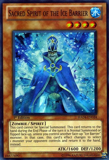 Sacred Spirit of the Ice Barrier [HA04-EN024] Super Rare - Josh's Cards