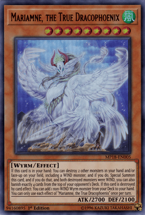 Mariamne, the True Dracophoenix [MP18-EN005] Ultra Rare - Josh's Cards