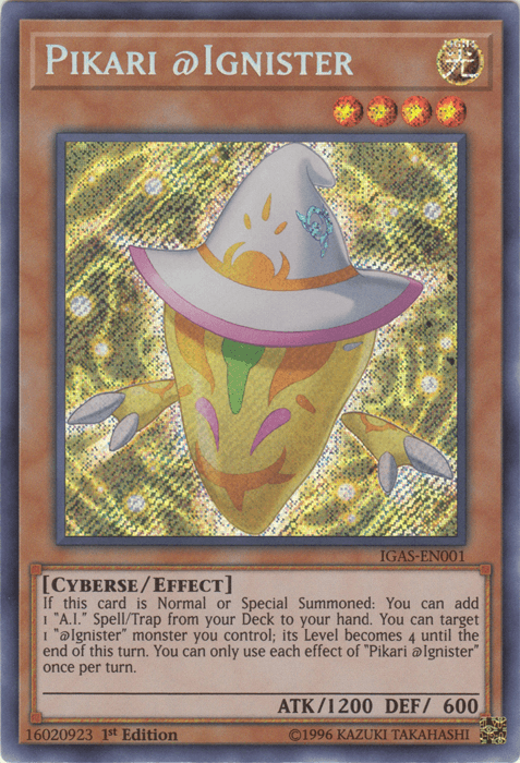 Pikari @Ignister [IGAS-EN001] Secret Rare - Josh's Cards
