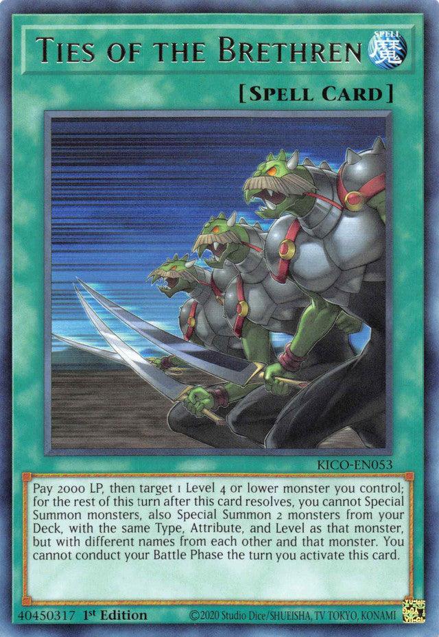 Ties of the Brethren [KICO-EN053] Rare - Josh's Cards