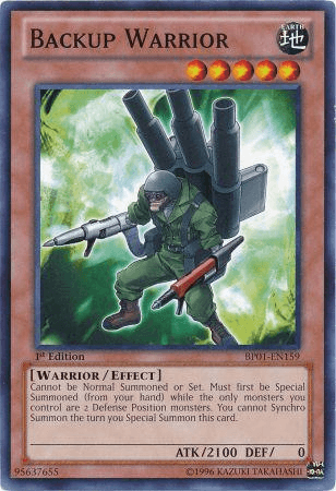 Backup Warrior [BP01-EN159] Common - Josh's Cards