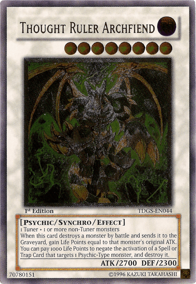 Thought Ruler Archfiend [TDGS-EN044] Ultimate Rare - Josh's Cards
