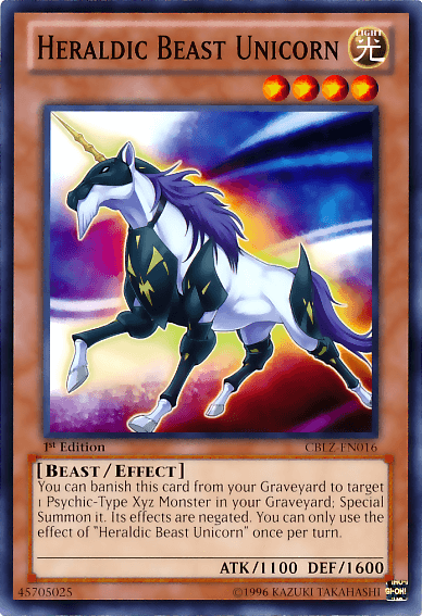 Heraldic Beast Unicorn [CBLZ-EN016] Common - Josh's Cards