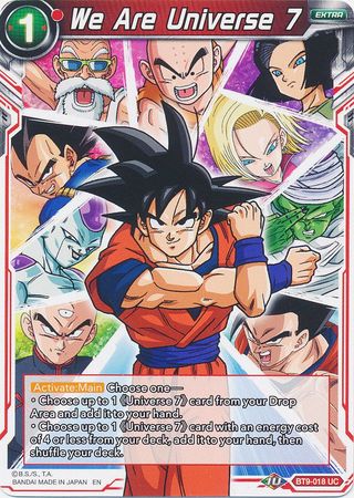 We Are Universe 7 (BT9-018) [Universal Onslaught] Parallel Foil